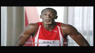 VIRGIN MEDIA 3rd ADVERT FEAT USAIN BOLT JAN 2012 [upl. by Neggem]