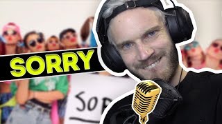 PewDiePie Sings Sorry [upl. by Nerissa]