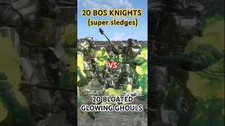 fallout4 2331 S5 20 BOS SUPER SLEDGE KNIGHTS VS 20 BLOATED GLOWING GHOULS ArenabattleTournaments [upl. by Filip487]