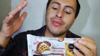 PROBANDO FLORENTINAS GALLETAS CRUJIENTES  ASMR eating 🤤🥴 [upl. by Reinold71]