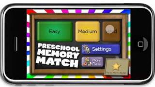 Preschool Memory Match App  Universal App for iPhone iPad and iPod Touch iPhone Demo Video [upl. by Ecined]