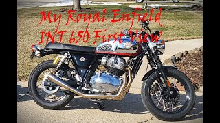 My Royal Enfield 2022 INT 650 Mk2 First View [upl. by Anigue]