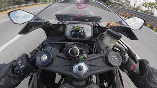 ZX6R top speed run 2024 [upl. by Engedus994]