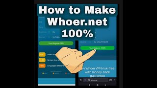 How To Make whoernet 100 Perfectly on Android [upl. by Okihsoy]