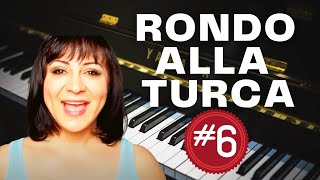 Rondo Alla Turca Turkish March Piano Tutorial  Part 6 [upl. by Jarl59]