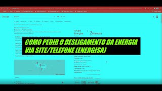 Como pedir o desligamento de energia visa sitetelefone Energisa [upl. by Bowe]