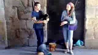 Galician Bagpipes in Santiago de Compostela Spain [upl. by Angelis]