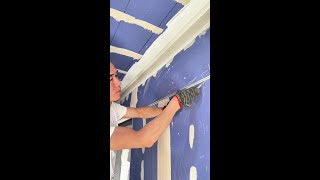 Painter Applying putty  Puttying for renovation putty 241127 [upl. by Gallager363]