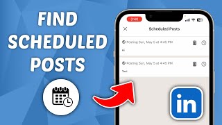 How to Find Scheduled Posts on LinkedIn [upl. by Glynas]