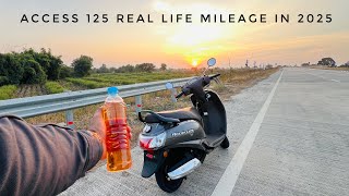 Suzuki Access 125 Mileage Test in 2025✅ km  Bs6  In Half Liter  Real Life Mileage Test Result [upl. by Anilegna]