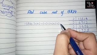 How to find cube root of a number by prime factorizationCube root of number mathematicschampion [upl. by Levana]