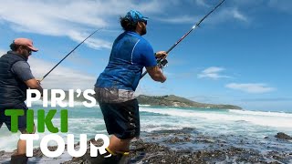 Surfcasting in Hokianga New Zealand  Piris Tiki Tour  S2 Ep 2 [upl. by Wrightson218]