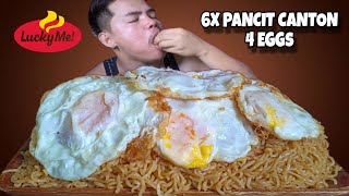 6PCS PANCIT CANTON MUKBANG  Pancit Mukbang  Pinoy Mukbang  Mukbang Philippines  Asmr Mukbang [upl. by Ahsenor]