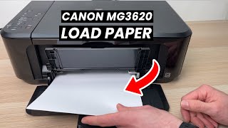 Canon PIXMA MG3620 Printer How to Load Paper [upl. by Aenehs]