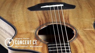 Breedlove Guitars Oregon Concert CE Myrtlewood [upl. by Annairoc273]