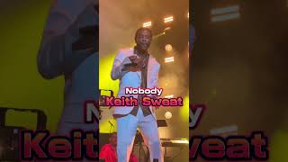 Keith Sweat  Nobody slowjams live shorts [upl. by Odarnoc]