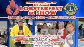 Lakefield Lions Club  Lobsterfest 2013 [upl. by Royce]