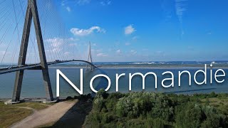 Pont de Normandie  Drone 4K [upl. by Elocin]