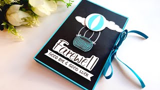 HANDMADE FAREWELL CARD  Beautiful Greeting Card for Farewell Day  DIY Greeting Card  Tutorial [upl. by Gittel]