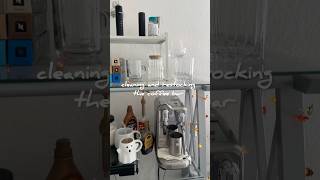 Coffee Station Restock☕️🤍reset coffee fyp inspo coffeecart restock asmr clean aesthetic [upl. by Aehta]