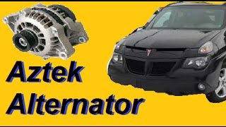 Aztek Rendezvous alternator replacement [upl. by Malan]