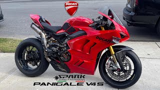 Ducati Panigale V4S Spark Racing Full Titanium Exhaust  LOUD MOTO GP SOUND 🔥Revs  the end [upl. by Sama]