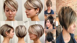 Gorgeous Long to short pixie haircut look ideas  CuteGirlsHairstyles Trendyafashion [upl. by Araic]