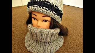 Crochet Snood cowl tutorial  Happy Crochet Club [upl. by Eadmund600]