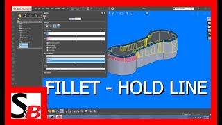 Solidworks Fillet  Hold Line [upl. by Airamahs]