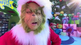 Grinch giving Advice on how to enjoy Grinchmas 2023 at Universal Studios Hollywood [upl. by Eenad640]