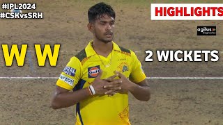 Matheesha Pathirana Bowling Today vs Srh  matheesha pathirana 2 wicket today  matheesha pathirana [upl. by Devehcoy]