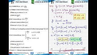 01 Limites Et Continuités Correction Exercice Rappel Cours Bac Math Science Technique Info [upl. by Esaele]