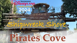 Shipwreck Shore Play Area in Pirates Cove  Shanghai Disneyland 2024 in 4k [upl. by Drye]