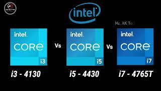 i34130 vs i54430 vs i74765T 4th Gen Desktop Processor l i3 vs i5 vs i7 4th Gen Spec Comparison [upl. by Ramraj965]