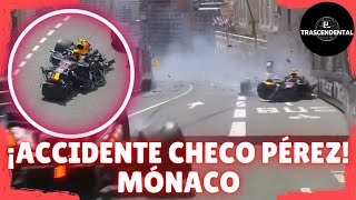 GRAVE ACCIDENTE DE CHECO PÉREZ EN EL GRAN PREMIÓ DE MÓNACO DE FÓRMULA 1 [upl. by Ever]