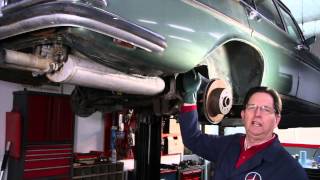 Mercedes 300SEL 63 Rescue Part 8 On the Lift Rust Inspection w Ke [upl. by Yenaiv]