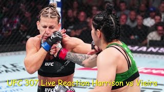 UFC 307 Live Reaction Harrison vs Vieira [upl. by Ycnej38]