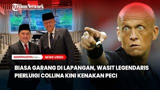 Tampil Garang Di Lapangan Wasit Legendaris Pierluigi Collina Full Senyum Kenakan Batik dan Peci [upl. by Melodie274]