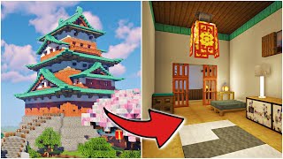 Interior Design  Takashima Castle Part 3  Minecraft Tutorial [upl. by Launam]