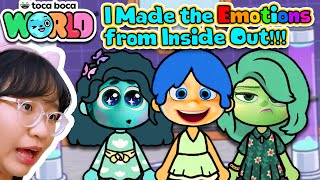 I made the EMOTIONS from INSIDE OUT 2  Toca Life World [upl. by Maisey]