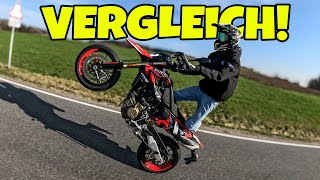 DUCATI HYPERMOTARD 698 vs KTM SMCR 690 [upl. by Yreneh426]