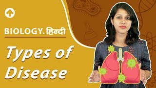 Types Of Diseases  Hindi  Biology  Class 9 [upl. by Madora]