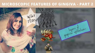 microscopic features of gingiva  storytelling part 2 [upl. by Jea]