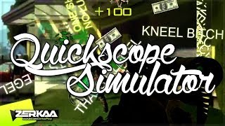 THIS GAME IS MENTAL  Quickscope Simulator with Miniminter [upl. by Ikik]