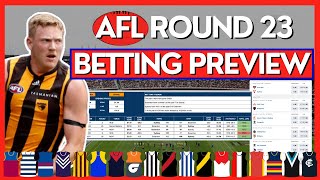 Betting Tips Trends amp Predictions For ALL Matches In Round 23  2024 AFL Season [upl. by Bevis834]