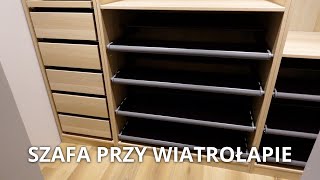 SZAFA W KORYTARZU  Wysuwane metalowe półki na buty i wyjeżdżające półki [upl. by Berrie]