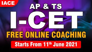 ICET 2021 Free Online Classes  AP amp TS  IACE [upl. by Linnie]