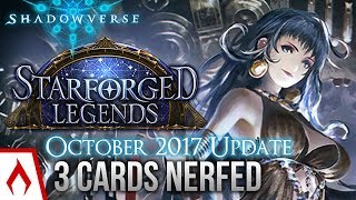 Shadowverse PDK NERFED October 2017 Balance Changes [upl. by Arhsub]