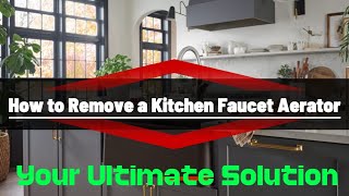 DIY Kitchen Faucet Repair Removing and Replacing the Aerator [upl. by Yrrab]