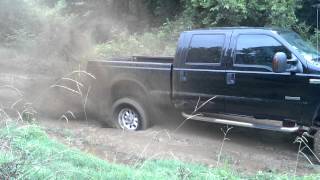 60 powerstroke 4x4 in 2wd mudding [upl. by Walli498]